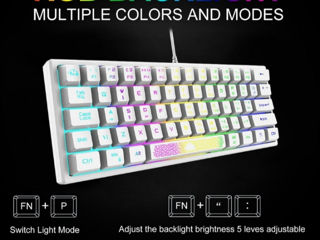 Tastatură RGB K61 foto 5