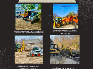 Excavator bobcat ,kamaz ,buldoexcavator , nisip /pgs /cernoziom/lut foto 2