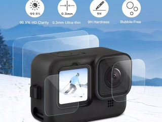 Husă din silicon și kit de protecție pentru ecran pentru GoPro Hero 12/11/10/9 Black, Include foto 3