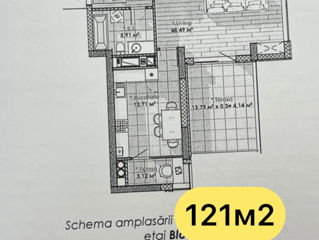 Apartament cu 3 camere, 121 m², Râșcani, Chișinău foto 5