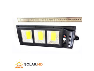 Lampă solară stradală de 36 cm cu senzor de mișcare 3 LED COB foto 2