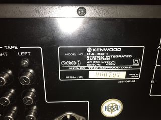 Kenwood KA-501 (1979 год) foto 6