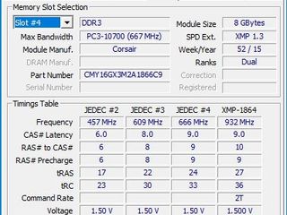 DDR3 Corsair Vengeance PRO 1866MHz 16GB (8+8) KIT = 2000 lei foto 6