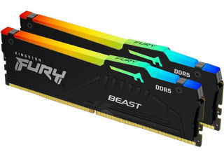 DDR5 32GB (Kit of 2x16GB) - «Kingston FURY Beast RGB Black» foto 2