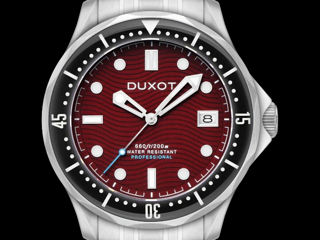 Duxot Henri Diver Maroon Red Automatic Mechanical Watch Ceas Часы с Гарантией RRP 729£