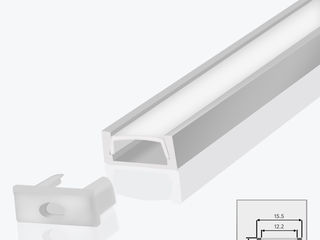 Алюминиевый профиль LED, подсветка для мебели, panlight, LED лента, врезной профиль, датчики, сенсор foto 13
