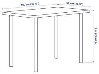 Masă de birou IKEA liniară simplă foto 3