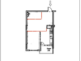 Apartament cu 1 cameră, 54 m², Ciocana, Chișinău foto 2