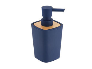 Диспенсер Для Мыла Tendance Rubber 380Ml, Крышка Бамбук, Син