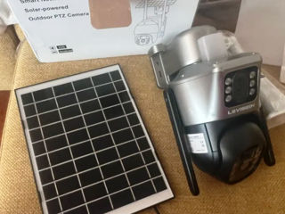 Двойной объектив 4g SIM-карта 4K 8MP солнечная батарея camera solar foto 5