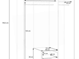 Dulapuri Fortuna Econobox cu latimea de: 80; 90; 120; 133; 160; 180 - la cele mai bune preturi foto 8