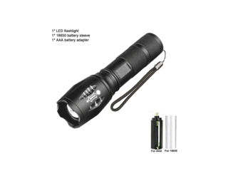 Lanternă tactică puternică T6 LED Telescopic XML-T6 LED foto 2