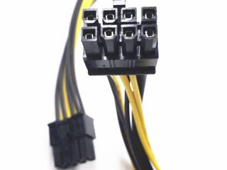 ID-184: Dual 4 Pin Molex to 8 Pin PCI-E Power Cable Adapter Connector - 2 x MOLEX на 1 х 8 Pin foto 4