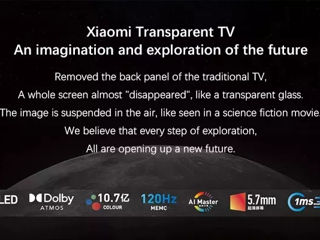 Xiaomi transparent прозрачный экран tv 55 inches oled 5.7mm ultra-thin bluetooth 5.0 dolby smart tv foto 3