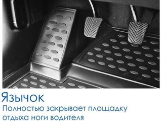 Toyota Highlander (xu70) 2020-2024, полиуретановые коврики для салона и багажника. novline-element. foto 5