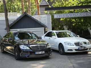 Mercedes-benz alb/negru, chirie auto Nunta foto 2