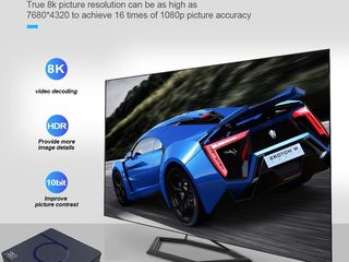 Мощная Smart TV приставка X3 Max с функцией Miracast и возможностью голосового управления foto 6