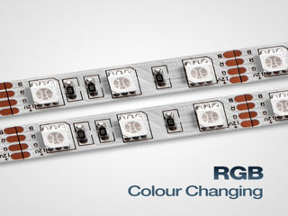 Bandă RGB cu reglare a culorii 14,4 W/m fără componente 60 LED/m IP20 (5 metri) foto 4