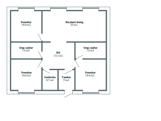 Продам 4 пасивных дома в стиле минимализма 111 м2 на дачном участке 3 сотки в Думбраве! foto 2