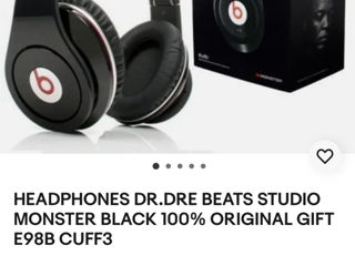 Наушники Dr.dre Beats Studio Monster Black 2 пары за 500 лей foto 7