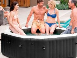 Jacuzzi SPA gonflabil Jet & Bubble Deluxe 201x71cm, 795L, 4 persoane foto 7