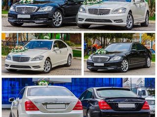 Mercedes-benz s-class w221 w222 белый-чёрный, для вашей свадьбы 109€/день foto 2