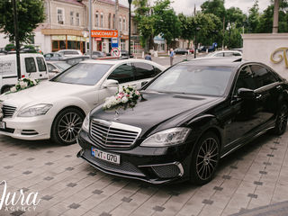 Mercedes-benz S-class alb/negru pentru nunta ta!!! 20€/1h foto 6