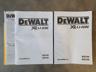 DeWALT DCD708 DCD709 XR Li-Ion Set of Instruction Manuals