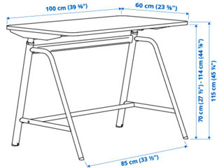 Set de mobilă pentru oficiu IKEA Gladhojden/Nilserik foto 5