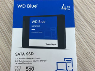 New SSD Western Digital Blue WDS400T2B0A (4 Тб, 2.5", SATA, 3D TLC (Triple Level Cell))