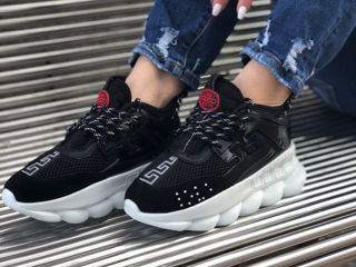 Versace Chain Reaction 2 Black/White Women's foto 7