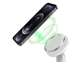 Încărcător wireless magnetic 2 în 1 Wiwu M13 foto 1