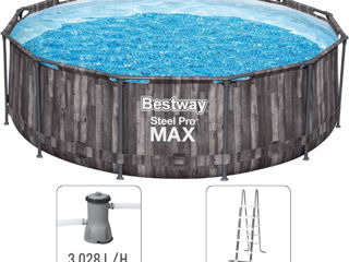 Piscină de vara Steel Pro Max 366х100 cm, 9150 L, cadru metalic, cu pompă de filtrare foto 7