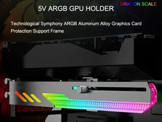 Gpu support bracket / anti-sag bracket rgb foto 3