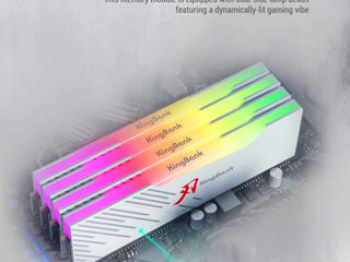 KingBank DDR5 RGB Hynix 2*16GB 6400MHz 1.4V CL32 [Nou,Cutie] foto 5