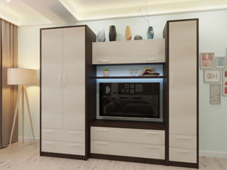 Living PS Iunosti 2 TV-1,2m (Wenge/Chamonix deschis)