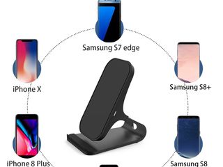 Wireless Charger Stand Беспроводная зарядка Suport telefon foto 6