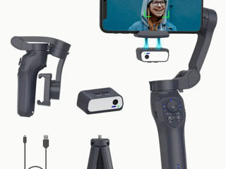 1049 лей, Stabilizator Comitok (Qiimos) L7C Pro AI Tracking – 3-х осевой стабилизатор для смартфонов фото 1