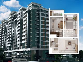 1-комнатная квартира, 45 м², Буюканы, Кишинёв