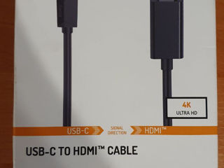 Кабель видео Hama HDMI + USB Type-C (4k, Ultra HD)