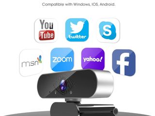 Webcam Microphone, 1080 HD Web Cam for PC Desktop & Laptop with Mic Web Camera foto 3