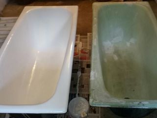 Reparatia cazilor,fontă ciugun, metal,cu acril ecologic, !! покраска ванн foto 3