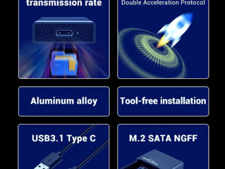 Адаптеры для M2 Type-C,  250-349 лей, HDD Корпуса (Кейсы), Адаптеры USB 3.0 для 2.5" HDD - 99 лей foto 5