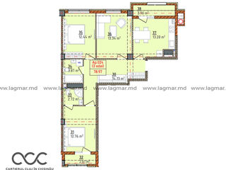 3-комн. кв., 84 м², 9/9 эт.