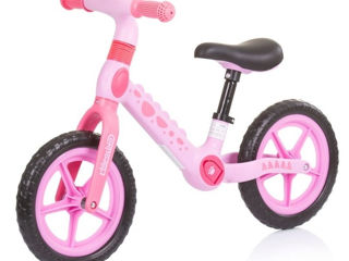 Bicicletă fără pedale Chipolino Dino Pink DIKDI02302PI