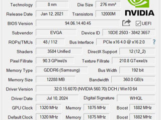 EVGA GeForce RTX 3060 XC Gaming 12G foto 10