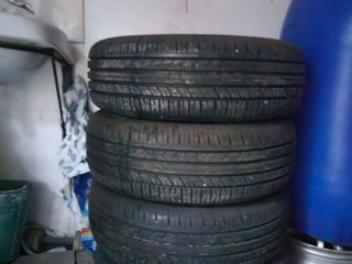 4 Roti metal cu anvelope 205/65 R16 foarte bune 5x112 foto 4