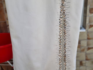 Платье большого размера белое со стразами foto 3