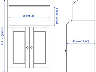 Set de mobilă pentru oficiu IKEA (birou, scaun rotativ, vitrină) foto 5