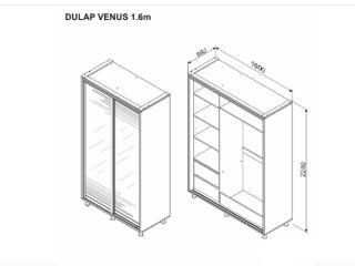 Dulap-Cupe Ambianta Venus 1.6 m, foto 2